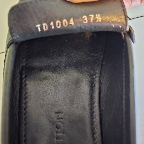 Louis Vuitton Multicolore Monogram LV Black Oxford Loafers with Gold Lock - Picture 10 of 12